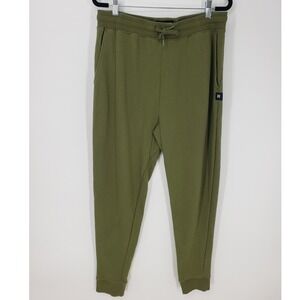 Richer Poorer Olive Green Jogger Sweatpants Women Sz M Fleece Drawstring Pull On